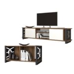 Munih W & C طقم طاولة تلفزيون وطاولة قهوة