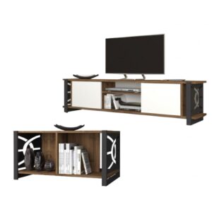 Munih W & C طقم طاولة تلفزيون وطاولة قهوة