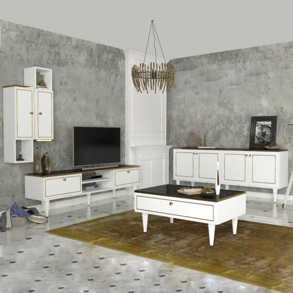 Ravenna طقم طاولة تلفزيون وطاولة قهوة ومدخل موديل