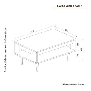 طقم طاولة تلفزيون وقهوه وركن قهوه لون ابيض موديل 62 - الصورة 9