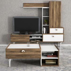 Exclusive Destina & Exclusive Co طقم طاولة تلفزيون وطاولة قهوة موديل