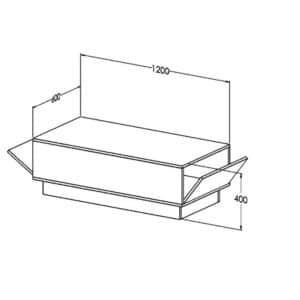 طاولة وسط مودرن أبيض رخامي DE-306