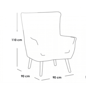 طقم غرفة معيشة 4 قطع بيج مع بني s-0086-20