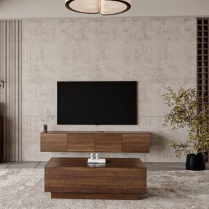 طقم طاولات مودرن لون بني DE-904