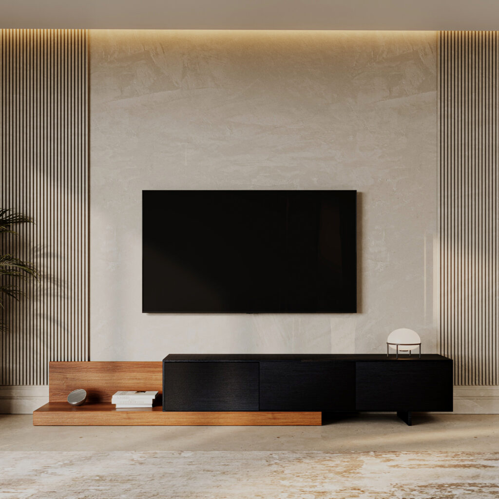 طقم طاولات مودرن لون بني مع أسود DE-908