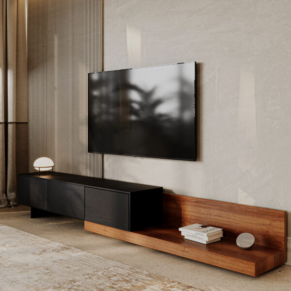 طقم طاولات مودرن لون بني مع أسود DE-908