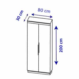 دولاب عبايات مودرن لون أبيض DE-601