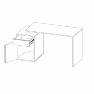 مكتب دراسه او عمل لون رمادي DE-370