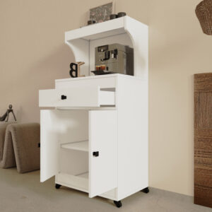 طاولة ركن قهوة لون أبيض مودرن