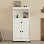 طاولة ركن قهوة لون أبيض مودرن