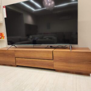 ⁦مكتبة تلفزيون مودرن لون بني جوزي 240 سم⁩ - الصورة ⁦6⁩