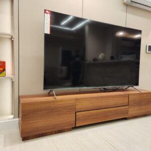 ⁦مكتبة تلفزيون مودرن لون بني جوزي 240 سم⁩ - الصورة ⁦5⁩