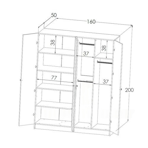 غرفة نوم شبابي عصرية لون رمادي فاتح وغامق