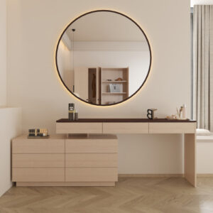 ⁦غرفة نوم شبابي كاملة لون بيج وبني جوزي⁩ - الصورة ⁦9⁩