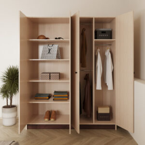 ⁦غرفة نوم شبابي كاملة لون بيج وبني جوزي⁩ - الصورة ⁦6⁩