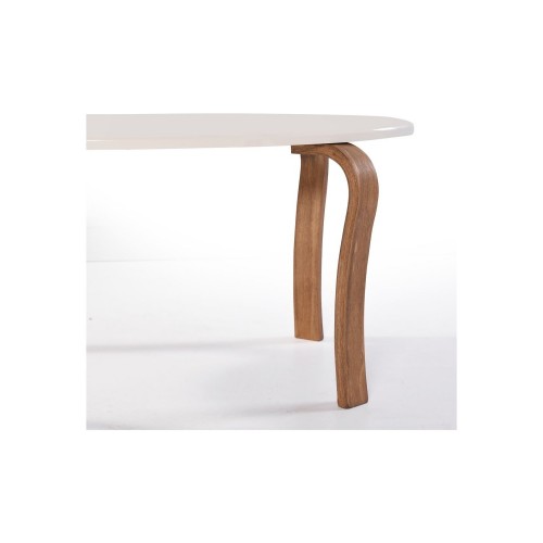 طاولة قهوة دائرية لون ابيض مستورده DE-371