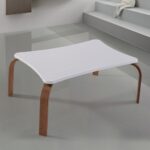 طاولة قهوة مودرن خشبية بتصميم تركي منحني DE-367