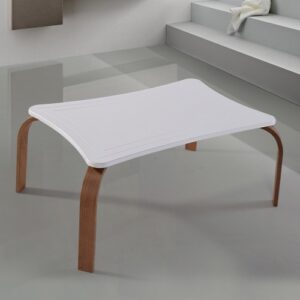 طاولة قهوة مودرن خشبية بتصميم تركي منحني DE-367