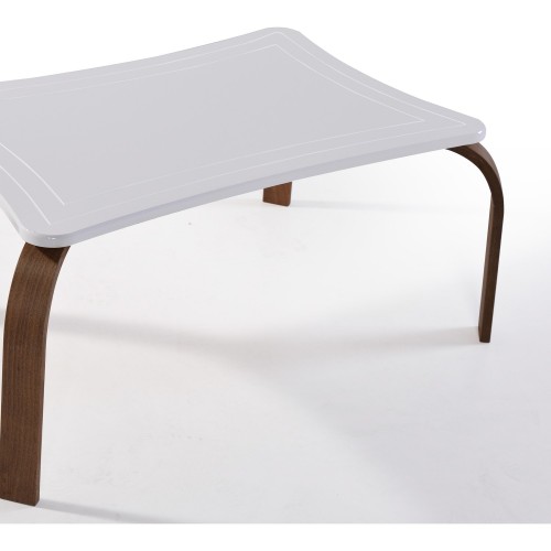 طاولة قهوة مودرن خشبية بتصميم تركي منحني DE-367