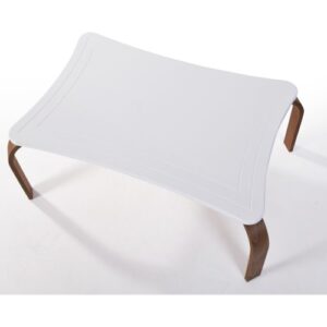 طاولة قهوة مودرن خشبية بتصميم تركي منحني DE-367