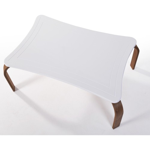 طاولة قهوة مودرن خشبية بتصميم تركي منحني DE-367