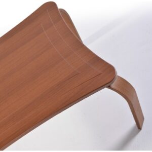 طاولة وسط تركية خشب مودرن لون بني تصميم انسيابي DE-369