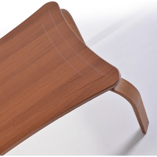 طاولة وسط تركية خشب مودرن لون بني تصميم انسيابي DE-369